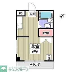 中葛西ロイヤルハイツ3 ワンルームの間取図画像