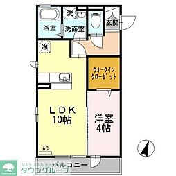 グランシャリオ 1LDKの間取図画像
