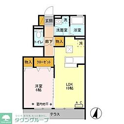 コンフォート 1LDKの間取図画像