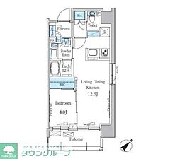 パークアクシス押上テラス 1LDKの間取図画像