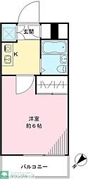 瑞江マキノビル 1Kの間取図画像