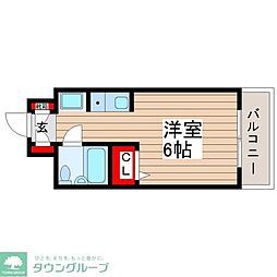 モンシェール新小岩 ワンルームの間取図画像