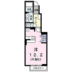クラール ワンルームの間取図画像