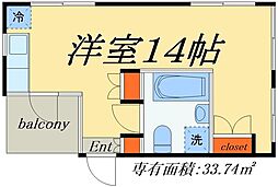 フェニックス ワンルームの間取図画像