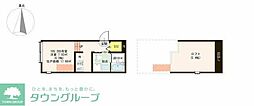 ハーモニーテラス北小岩18 1Kの間取図画像