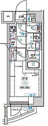 セジョリ高井戸II 2階1Kの間取り