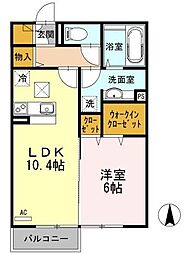 ティルタ サリ 1階1LDKの間取り