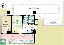サンクレスト石神井公園 5階2LDKの間取り