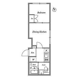 ＧＲＡＮ　ＰＡＳＥＯ荻窪 103 1階1DKの間取り