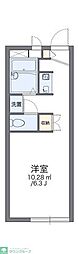 レオパレスエスト 1階1Kの間取り