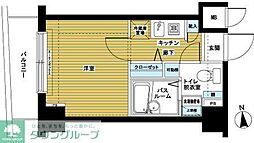 トーシンフェニックス桜上水弐番館 2階1Kの間取り