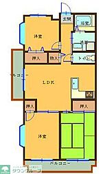 ヴェルヌーブ 3階3LDKの間取り
