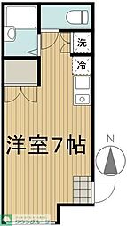 カーサ西荻 2階ワンルームの間取り