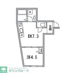 メゾン・ベテルギウス 102 1階1DKの間取り