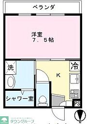 間取図画像 1K