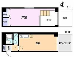 クレアシオン新高円寺 1DKの間取図画像