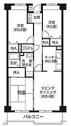 ヴェルジュ・ノール 3LDKの間取図画像