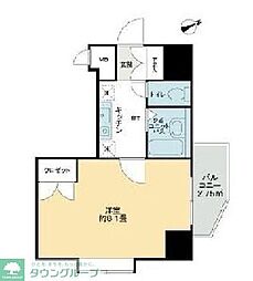 エクセリア荻窪 1Kの間取図画像