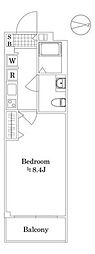 MAKESDESIGN武蔵関west 1Kの間取図画像