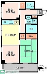 Kハウス1 2SDKの間取図画像