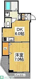 リーゾ・ヴィヴァーチェ 1DKの間取図画像