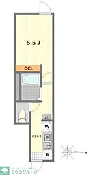 (仮称)サザンロード南阿佐ヶ谷 1Kの間取図画像