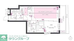 ZOOM荻窪 1LDKの間取図画像