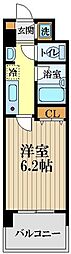 第七千代鶴ビル 1Kの間取図画像