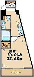 ウインベル仙川 1Kの間取図画像