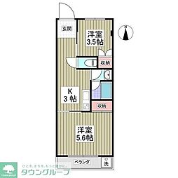 ニューブリッジオオタニ 2Kの間取図画像