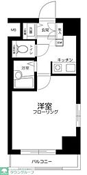 ルーブル中野南台 1Kの間取図画像