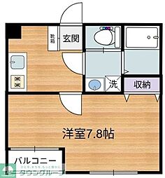 メゾン・デール 1Kの間取図画像