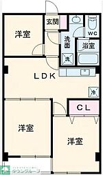 田中ビル 3階2SDKの間取り