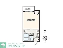 MELDIA東青梅 103 1階1Kの間取り