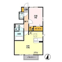 間取図画像 1LDK