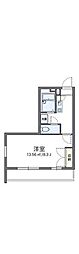 レオパレス葵第1 1Kの間取図画像