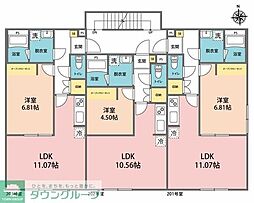 カインドネス元本郷公園 1LDKの間取図画像
