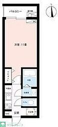 Z-MAISON小平WEST 1Kの間取図画像