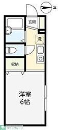 セントラルコート ワンルームの間取図画像