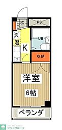 メゾン・ド・アムール 1Kの間取図画像