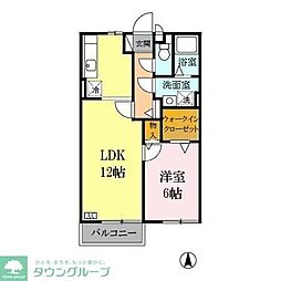 ストーク 1LDKの間取図画像