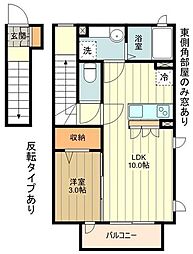 Wisteria 1LDKの間取図画像