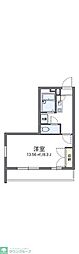 レオパレス葵第1 1Kの間取図画像