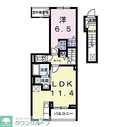 カーサルーチェ 1LDKの間取図画像