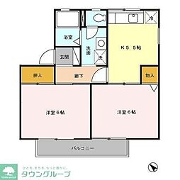 ストークハイム 2Kの間取図画像