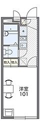 レオパレスレオパオラ 1Kの間取図画像