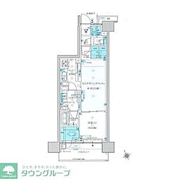 エクセレントシティ立川THEGRAN 1Kの間取図画像