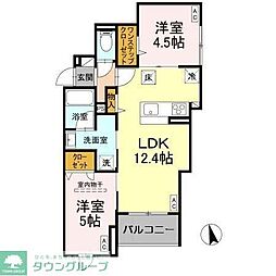 Asset-Court富士見町2丁目 2LDKの間取図画像