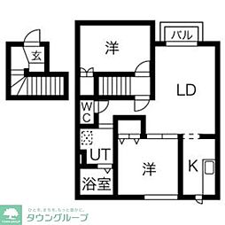 shell.charmant 2LDKの間取図画像