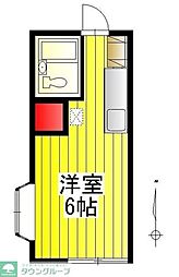 アーバンハイツ ワンルームの間取図画像